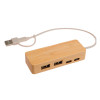 Bamboo Wheat Straw USB Hubs Natural